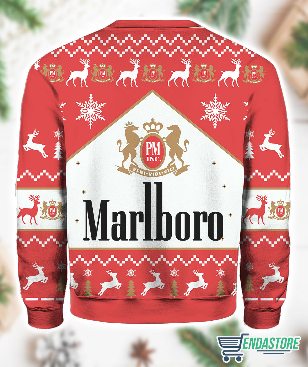 Marlboro Black Menthol Cigarette 3D Ugly Christmas Sweater - Holiday Gift product image 3