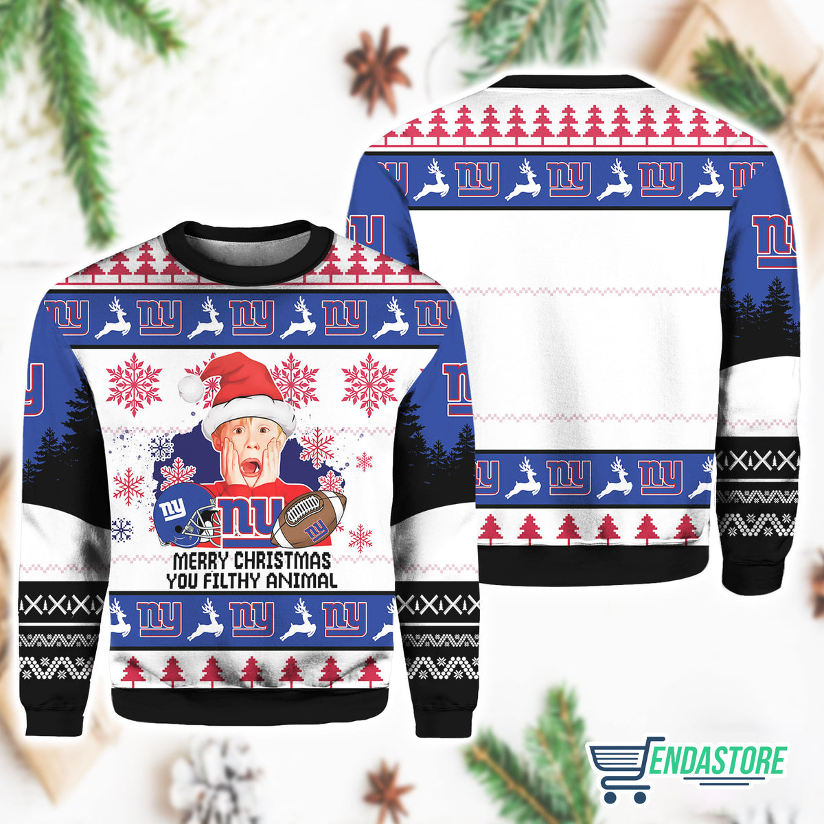 York Giant Home Alone 3D Ugly Christmas Sweater - Holiday Gift product image