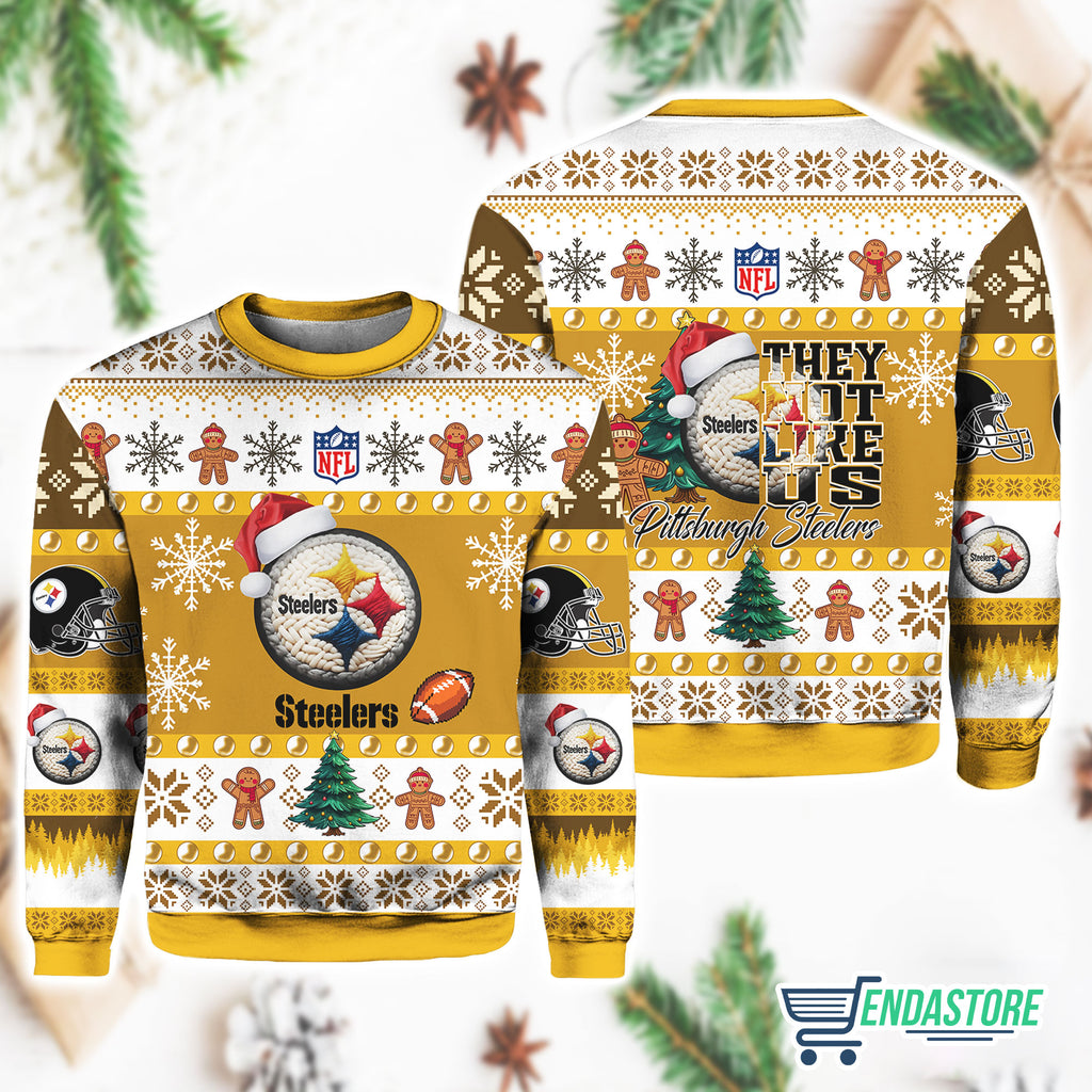 Steeler They Not Like Us 3D Ugly Christmas Sweater - Holiday Gift product image