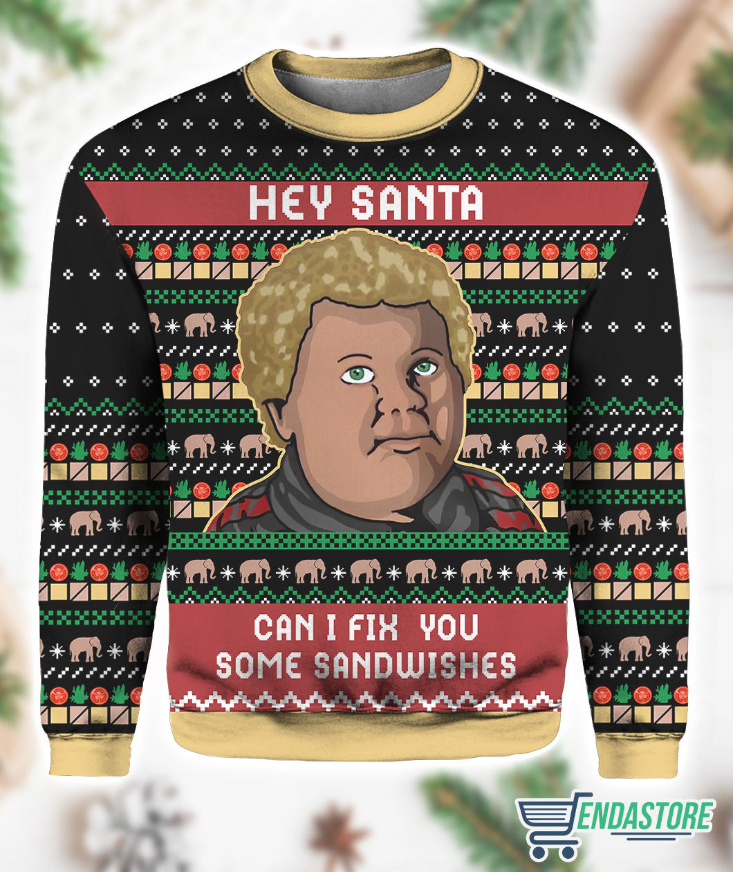 Sandwiches For Santa Bad Santa Sandwiches 3D Christmas Sweater - Holiday Gift product image