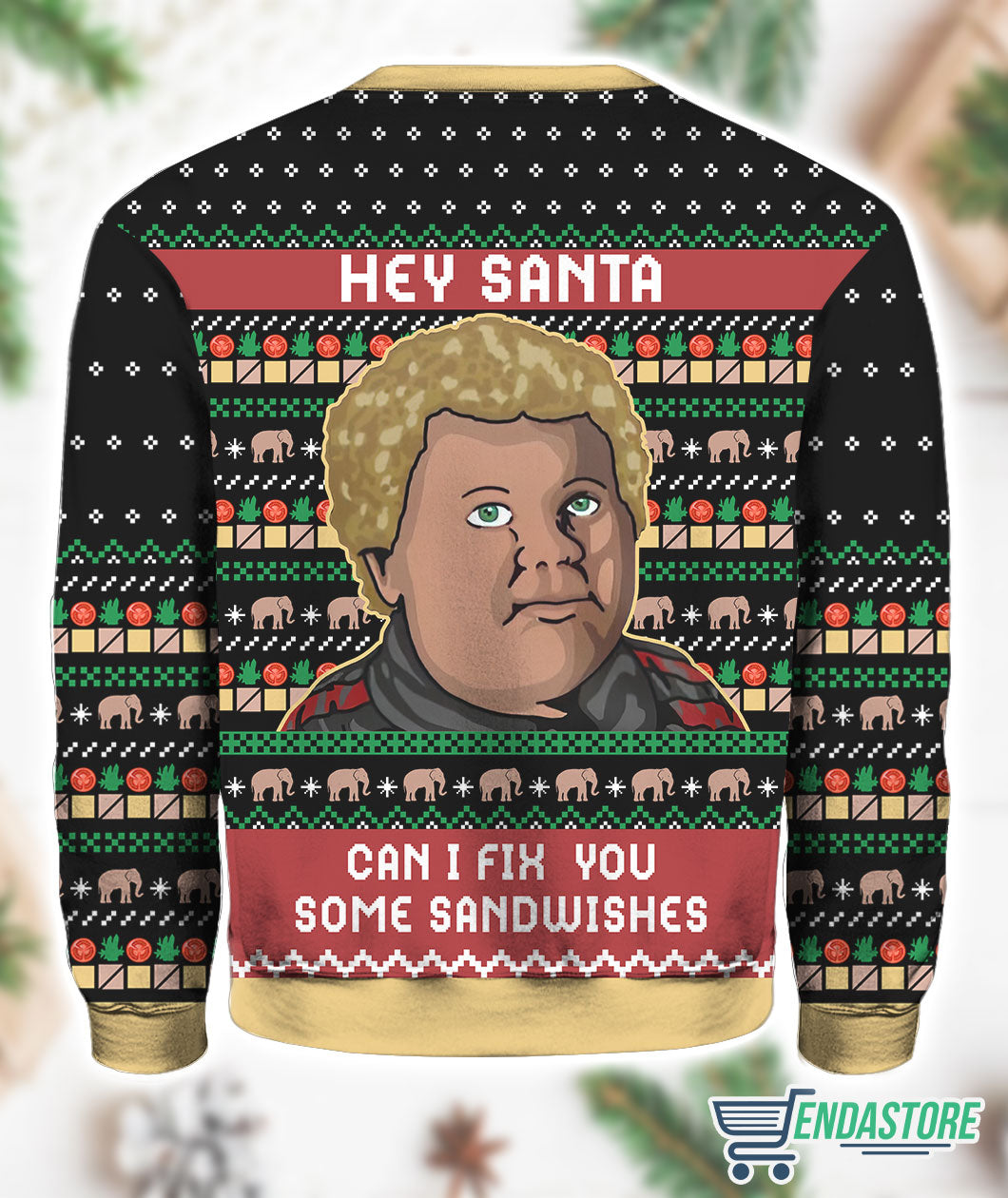 Sandwiches For Santa Bad Santa Sandwiches 3D Christmas Sweater - Holiday Gift product image 2