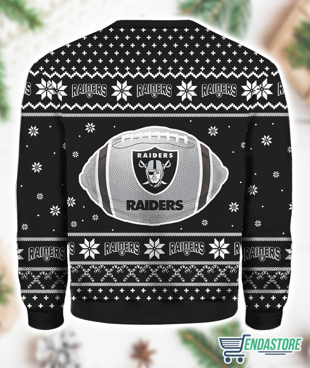 Las Vegas Raiders 3D Ugly Christmas Sweater - Holiday Gift product image 2