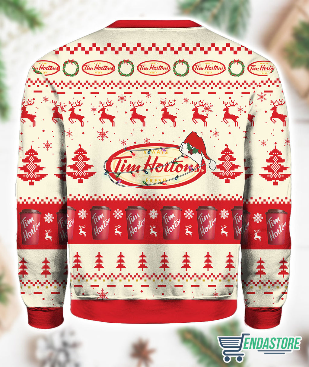 Tim Hortons 3D Ugly Christmas Sweater - Holiday Gift product image 2