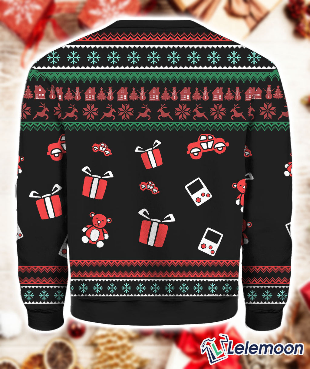 Santa My Milkshake Brings All The Toys To The Yard 3D Ugly Christmas Sweater - Holiday Gift product image 2