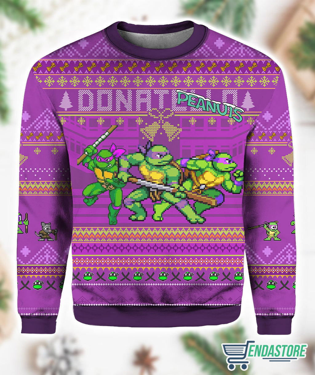 Donatello Teenage Mutant Ninja Turtles 3D Ugly Christmas Sweater - Holiday Gift product image