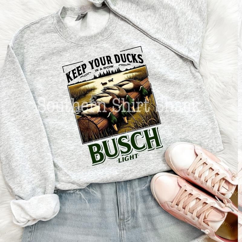 Busch Duck Hunting Season - Adult & Kids T-Shirts, Sweatshirts & Hoodies apparel design preview 1