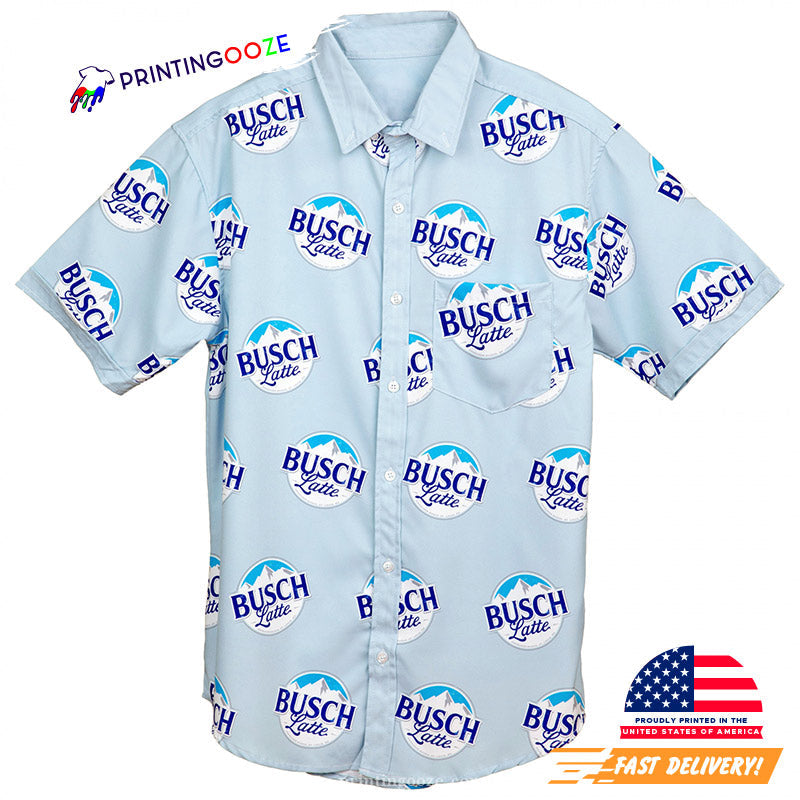 Busch Latte Beer Logo Hawaiian - Adult & Kids T-Shirts, Sweatshirts & Hoodies apparel design preview 1