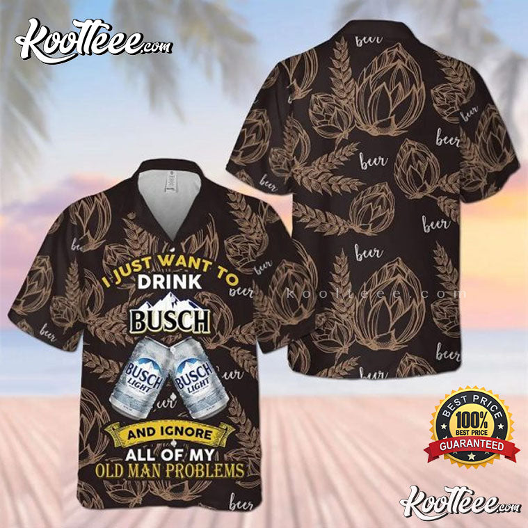 Busch Light All Over Hawaiian - Adult & Kids T-Shirts, Sweatshirts & Hoodies apparel design preview 1