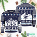 Busch Light Beer 3D Ugly Christmas Sweater - Holiday Gift product image 2