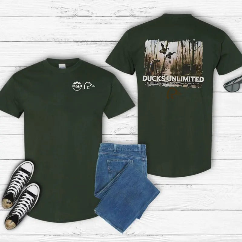 Busch Light Ducks Gildan Cotton Fabric - Adult & Kids T-Shirts, Sweatshirts & Hoodies apparel design preview 1