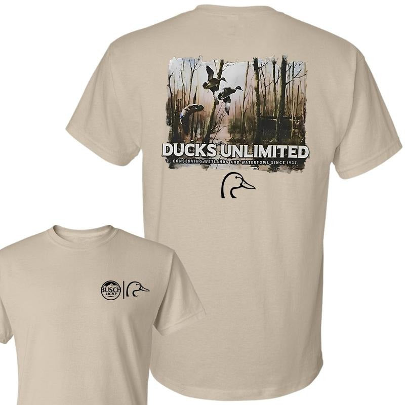 Busch Light Ducks Unlimited DRG Double Sides - Adult & Kids T-Shirts, Sweatshirts & Hoodies apparel design preview 1