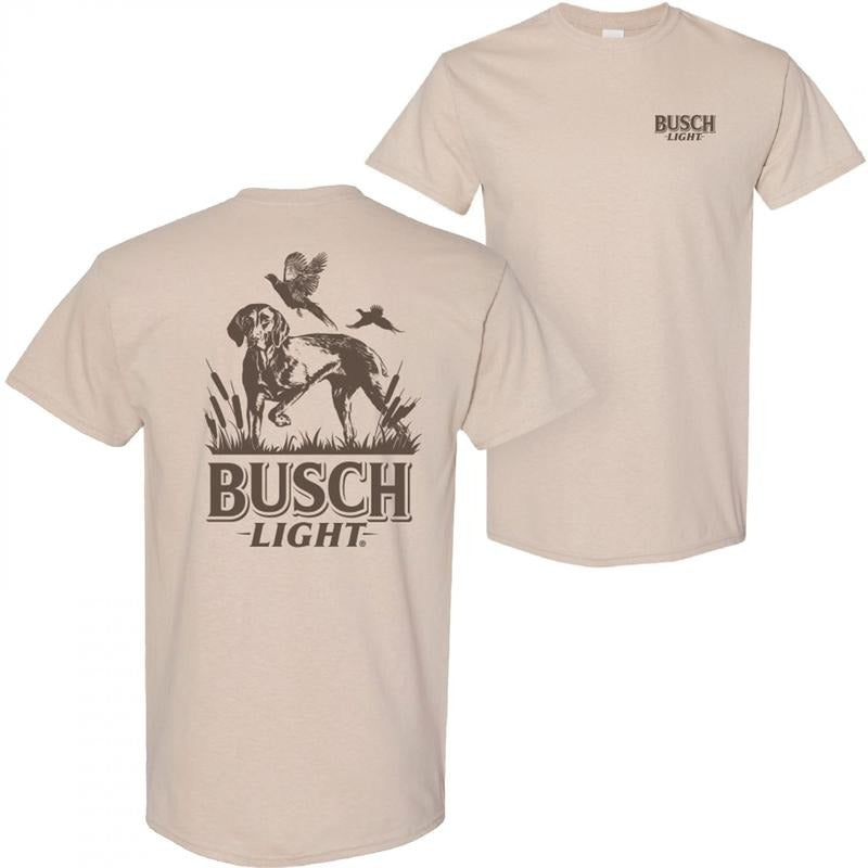 Busch Light Hunting Dog Front Back Print - Adult & Kids T-Shirts, Sweatshirts & Hoodies apparel design preview 1