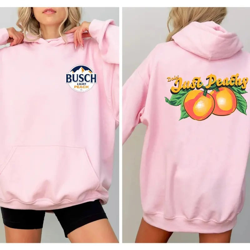 Busch Light Just Peachy Double Sided - Adult & Kids T-Shirts, Sweatshirts & Hoodies apparel design preview 1
