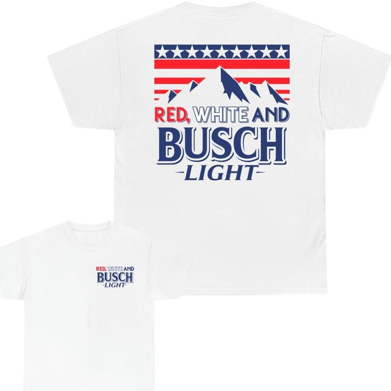 Busch Light Red White Flag America - Adult & Kids T-Shirts, Sweatshirts & Hoodies apparel design preview 1
