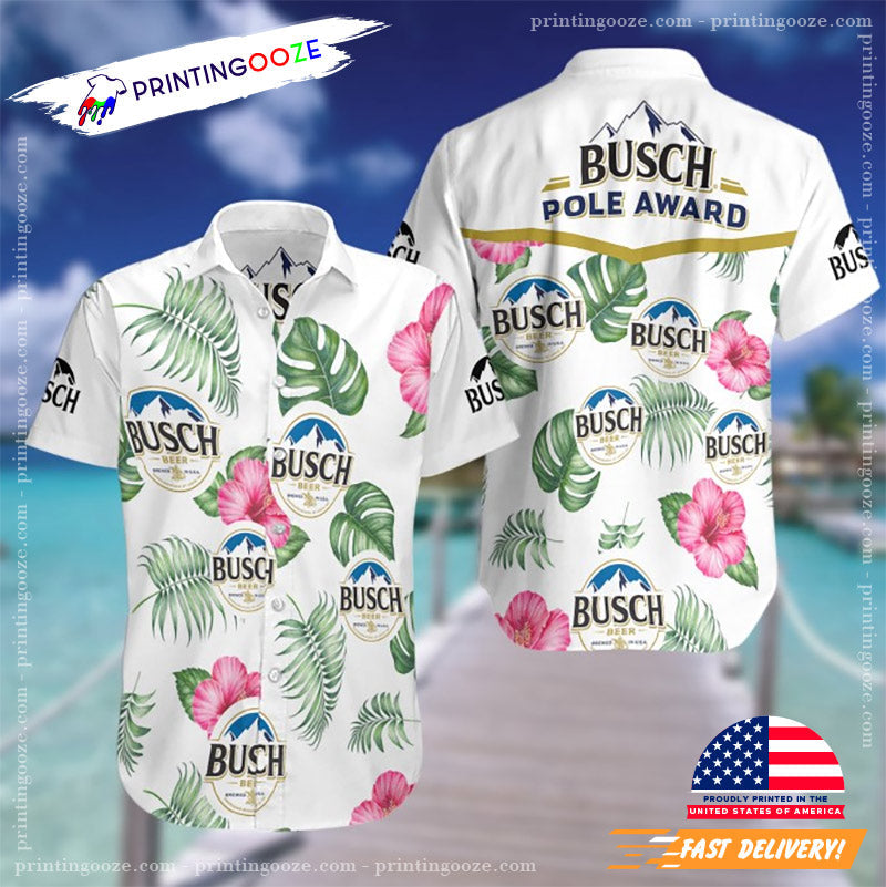 Busch Pole Award Drinking Beer Day Hawaiian - Adult & Kids T-Shirts, Sweatshirts & Hoodies apparel design preview 1