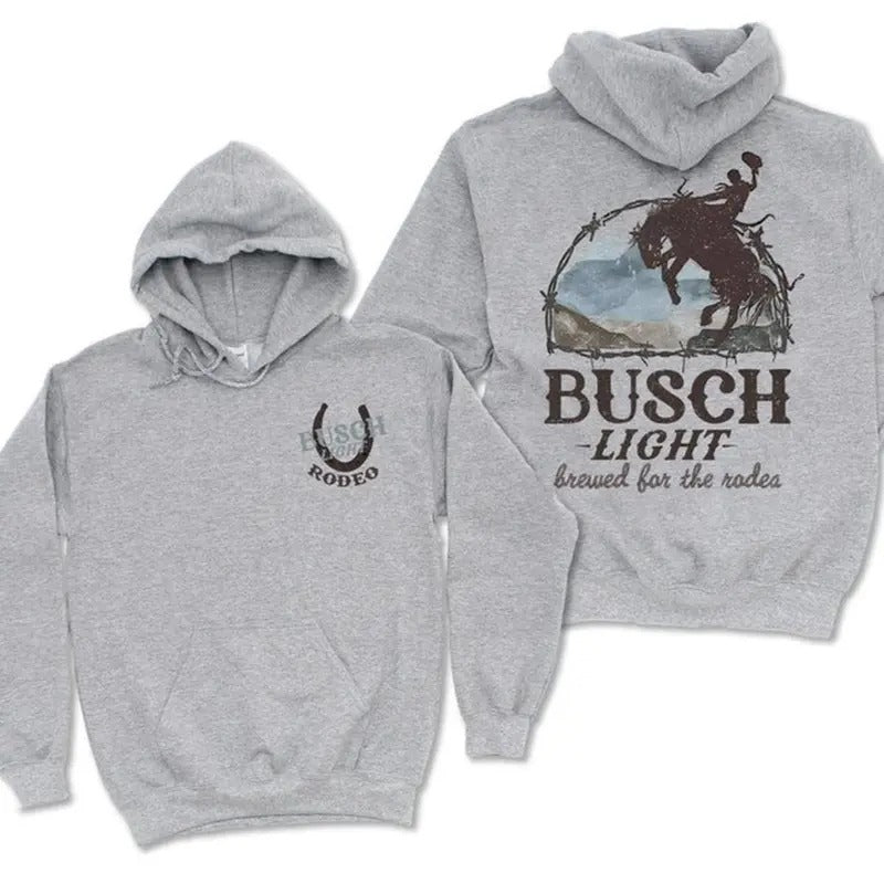 Busch Light Rodeo Cowboy Brews - Adult & Kids T-Shirts, Sweatshirts & Hoodies apparel design preview 1