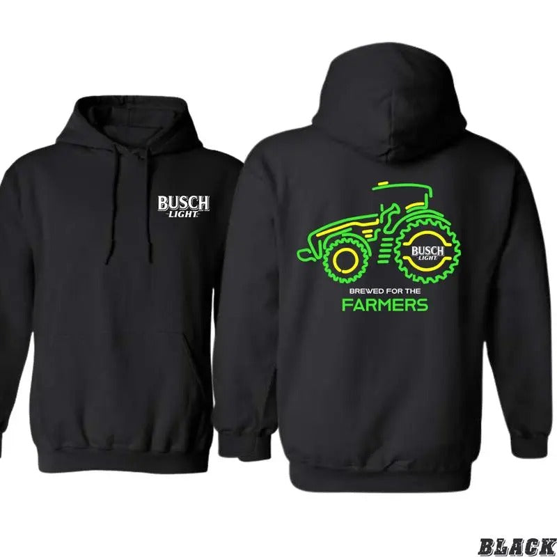 Bussch Light Tractor Everyday Brewed Farmers - Adult & Kids T-Shirts, Sweatshirts & Hoodies apparel design preview 1