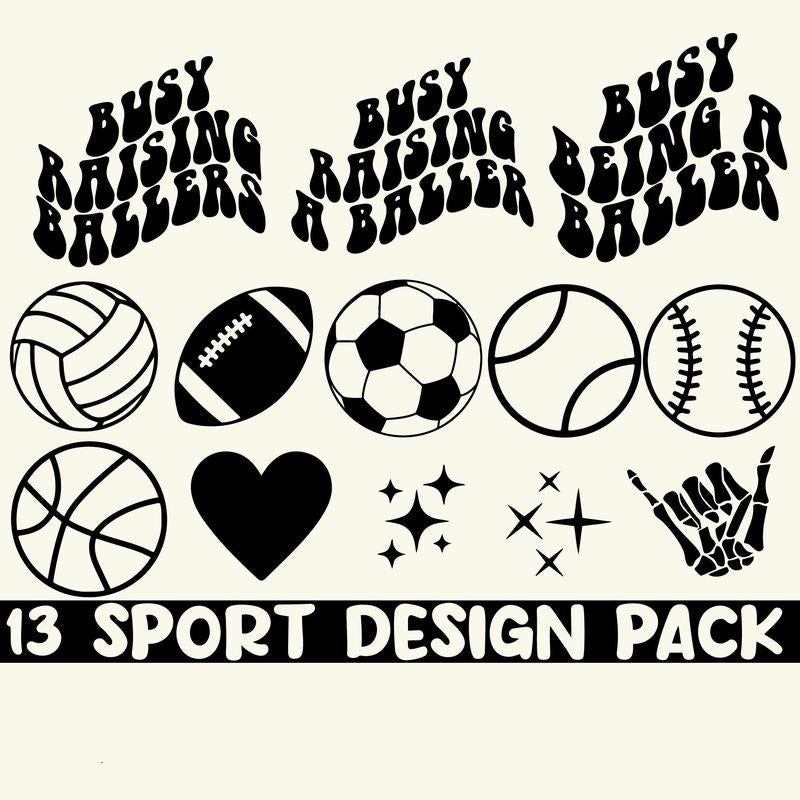 Busy Raising Ballers Baseball Mama Football Sport - Adult & Kids T-Shirts, Sweatshirts & Hoodies apparel design preview 1