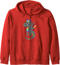 Authentic Black Rainbow Dragon Hoodie - Fun Novelty Design for Adults - T-Shirt, Sweatshirt, Hoodie