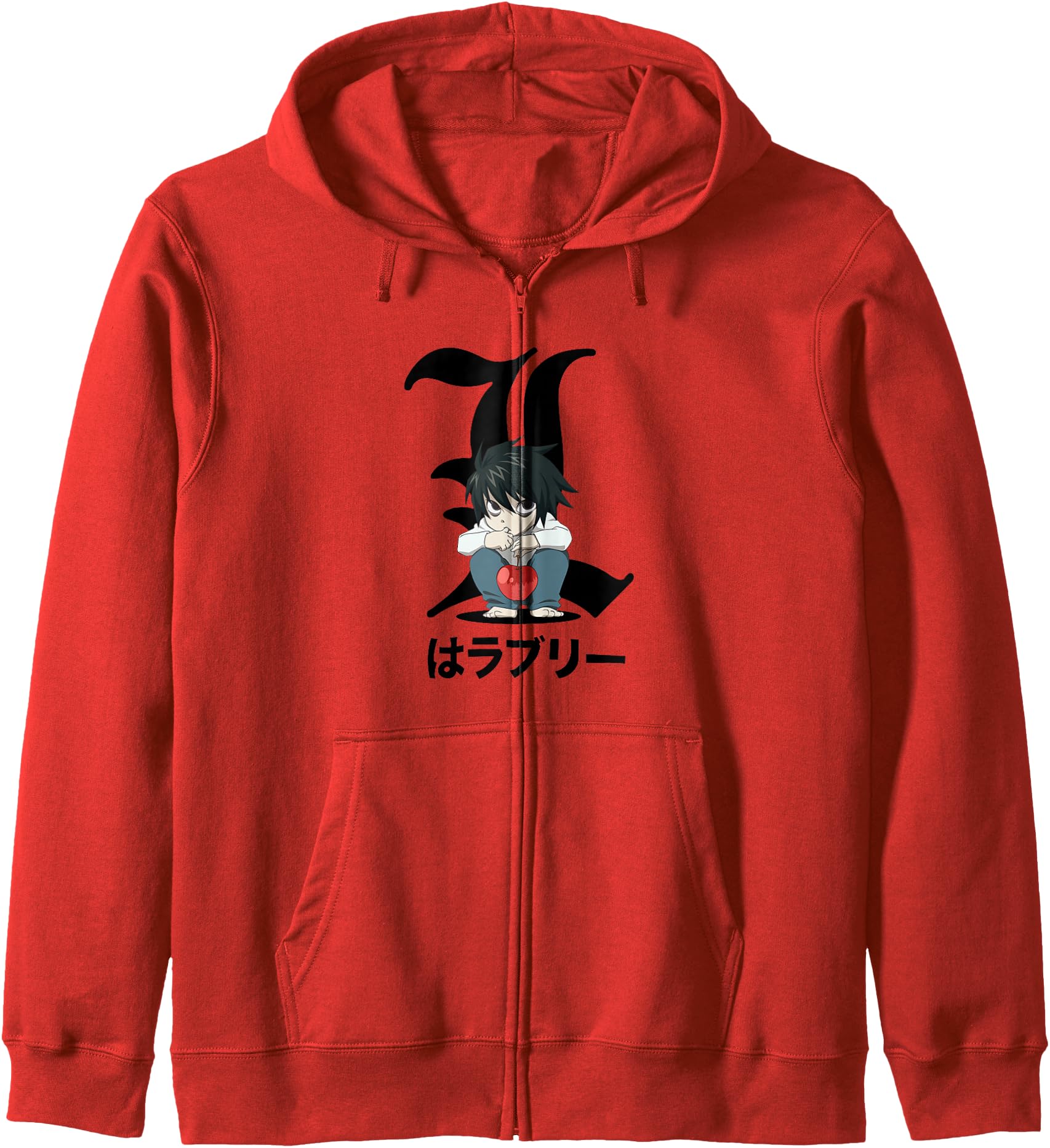 Exclusive Death Note Crouching Chibi L T-Shirt - Graphic Print Men Women - T-Shirt, Sweatshirt, Hoodie