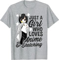 Original Just Who Loves Anime And Sweatshirt - Minimalist Print Men Women - T-Shirt, Sweatshirt, Hoodie
