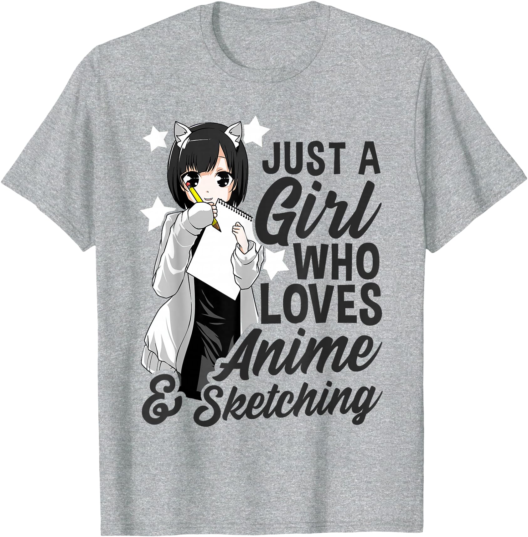 Original Just Who Loves Anime And Sweatshirt - Minimalist Print Men Women - T-Shirt, Sweatshirt, Hoodie