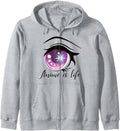 Original Anime Is Life Anime Eyes Artist T-Shirt - Custom Art Print Unisex - T-Shirt, Sweatshirt, Hoodie