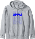 Authentic Blue Oppai Word Anime Manga Hoodie - Novelty Apparel Men Women - T-Shirt, Sweatshirt, Hoodie