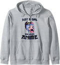 Authentic Just Who Loves Anime Sweatshirt - Novelty Apparel Men Women - T-Shirt, Sweatshirt, Hoodie