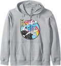 Original Playing Cats Surfing Kanagawa Hoodie - Novelty Apparel Unisex - T-Shirt, Sweatshirt, Hoodie