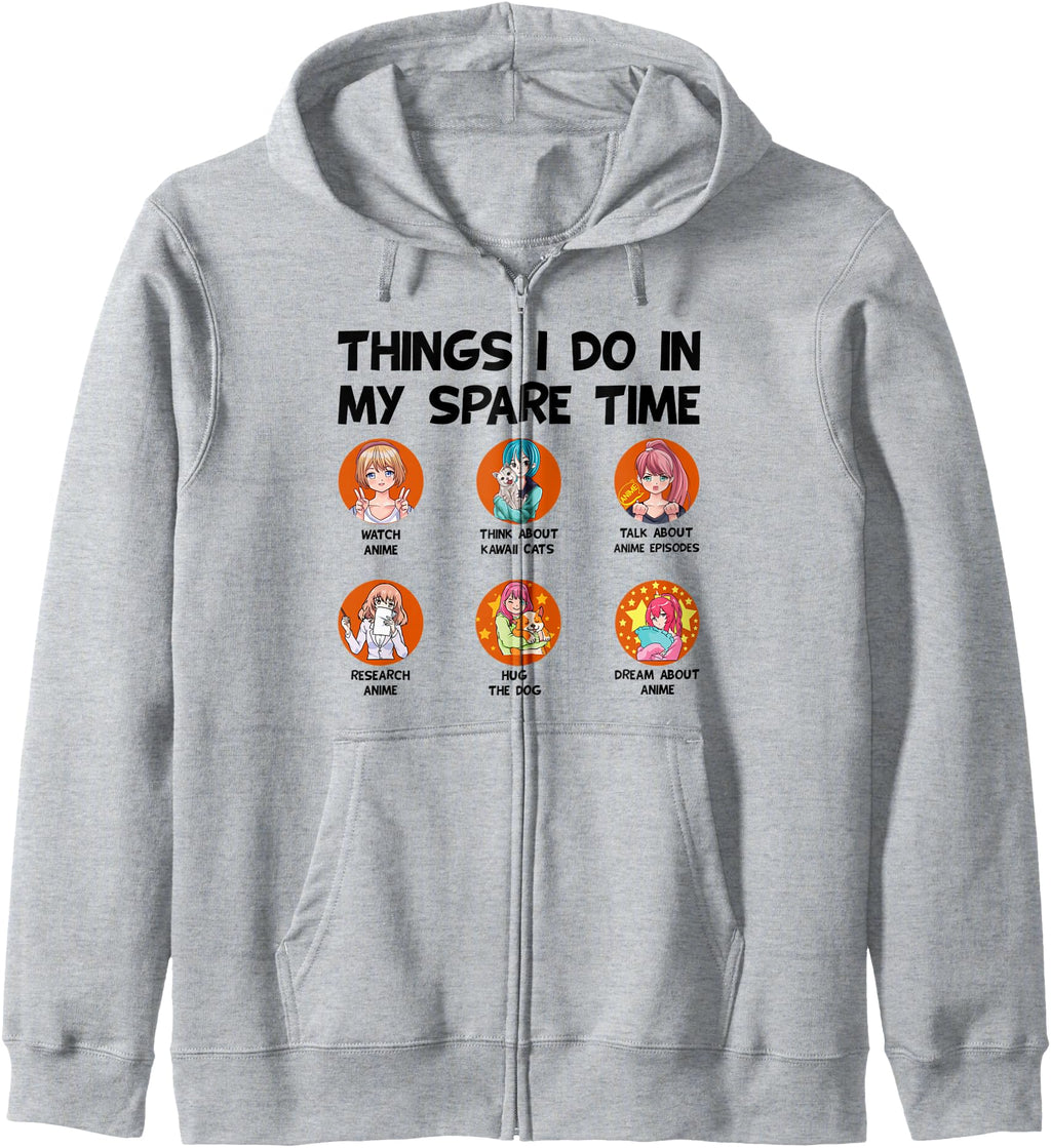 Anime Art Teen Dogs Cats Anime Sweatshirt - Trendy Graphic Men Women - T-Shirt, Sweatshirt, Hoodie