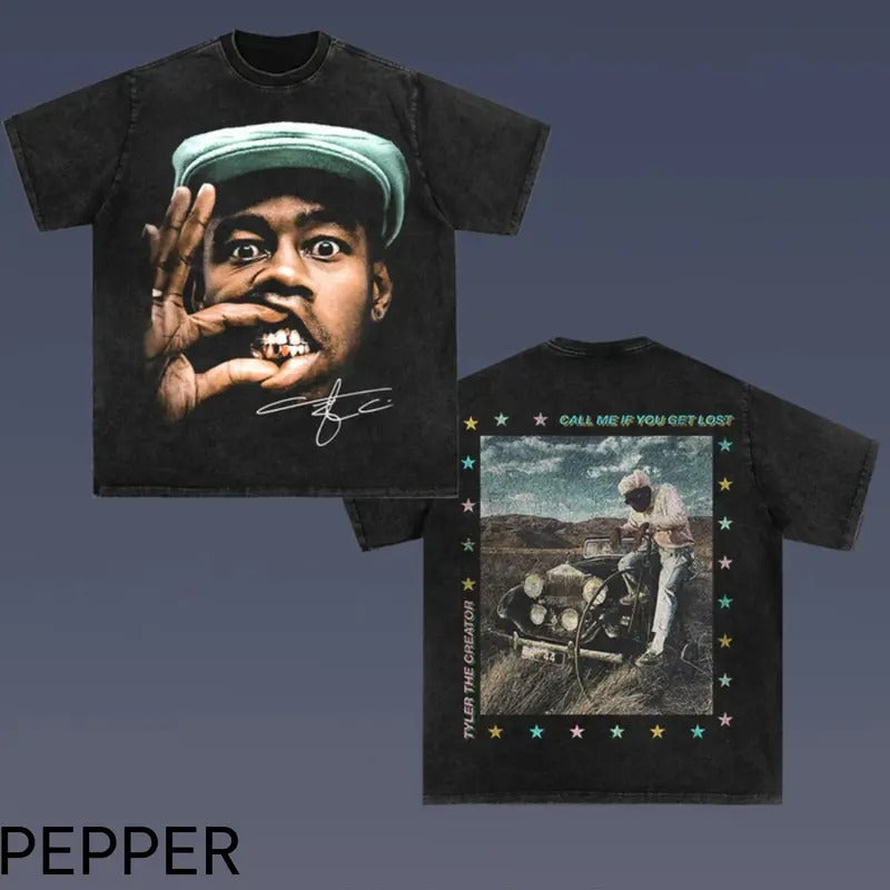 CALL ME WHEN YOU GET LOST Tyler Creator 4.7 Double - Adult & Kids T-Shirts, Sweatshirts & Hoodies apparel design preview 1