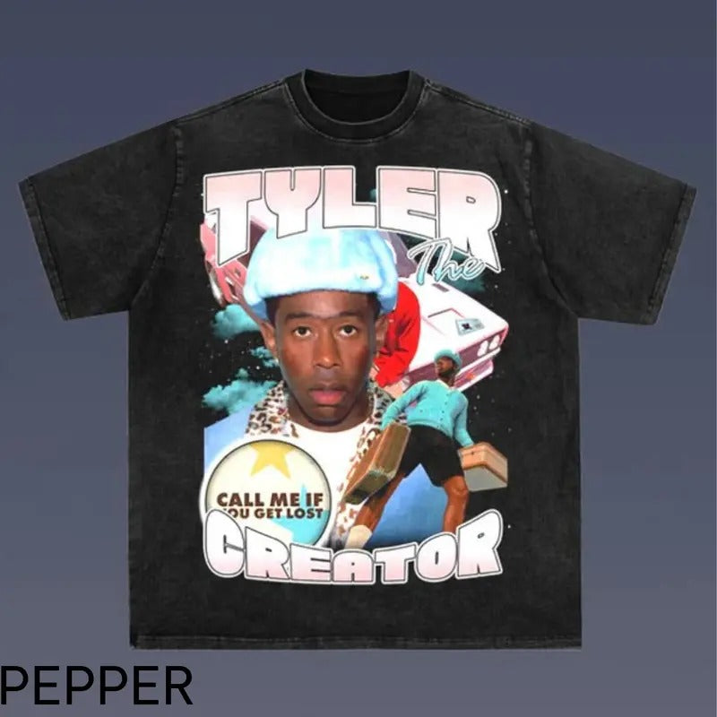 CALL ME WHEN YOU GET LOST Tyler Creator Printed - Adult & Kids T-Shirts, Sweatshirts & Hoodies apparel design preview 1