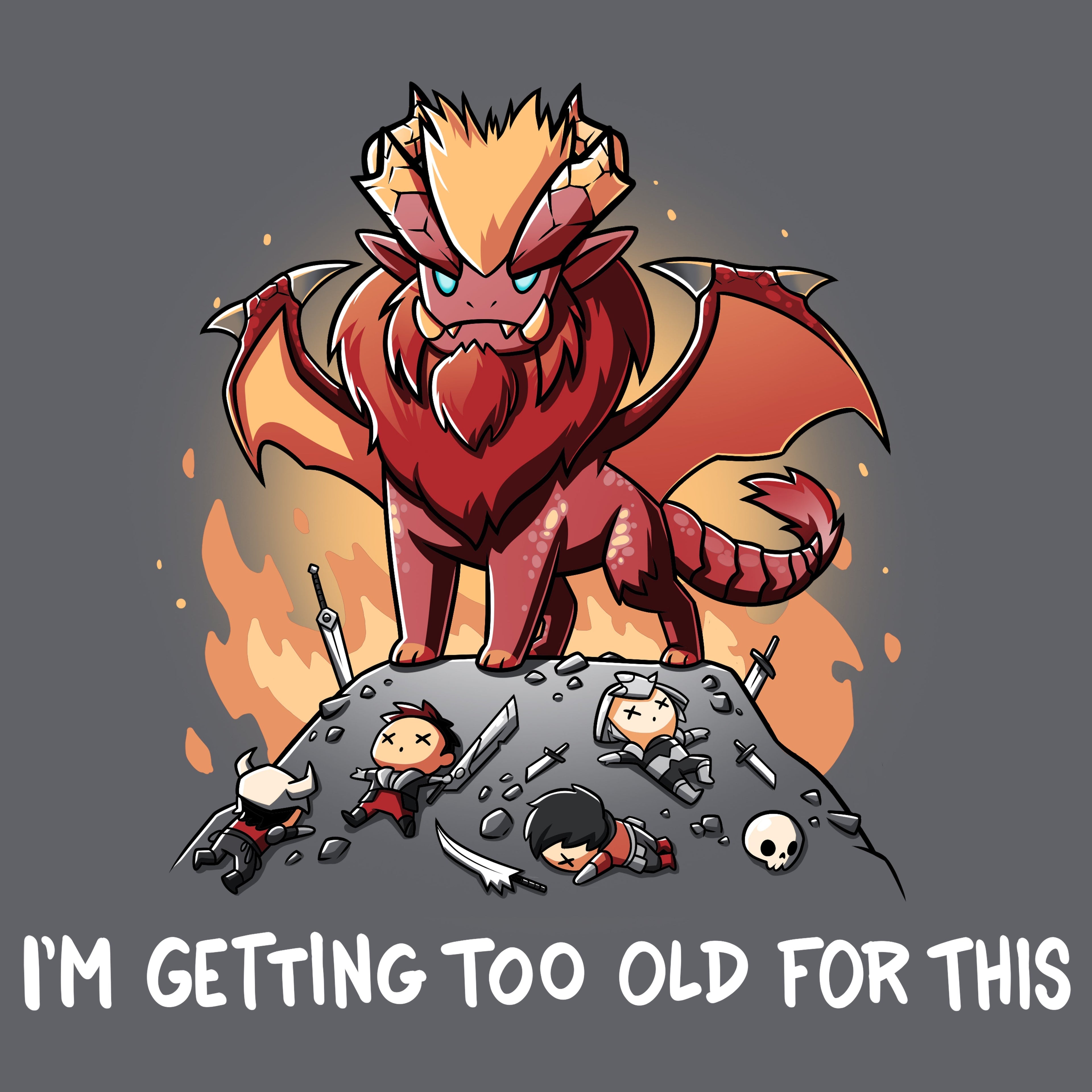 I'm Getting Too Old For This - Adult & Kids T-Shirts, Sweatshirts & Hoodies apparel design preview 1