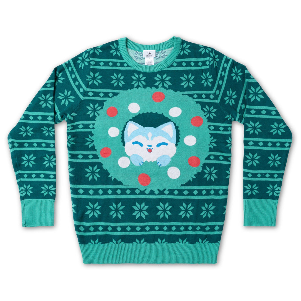 Holiday Husky Sweater - Adult & Kids T-Shirts, Sweatshirts & Hoodies apparel design preview 1