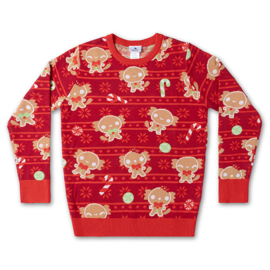 Gingerbread Axolotl Sweater - Adult & Kids T-Shirts, Sweatshirts & Hoodies apparel design preview 1