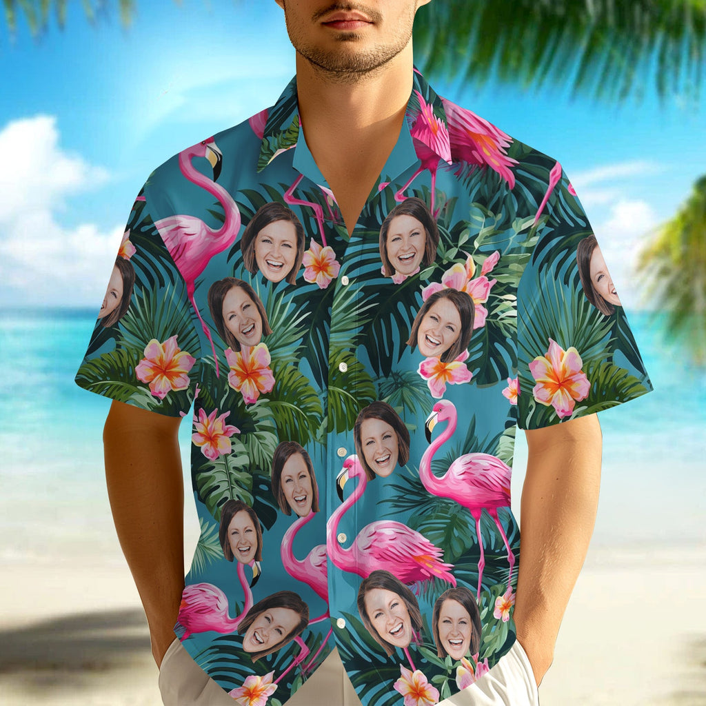 Custom Face Hawaiian All Over Print Vacation Tropical - Adult & Kids T-Shirts, Sweatshirts & Hoodies apparel design preview 1