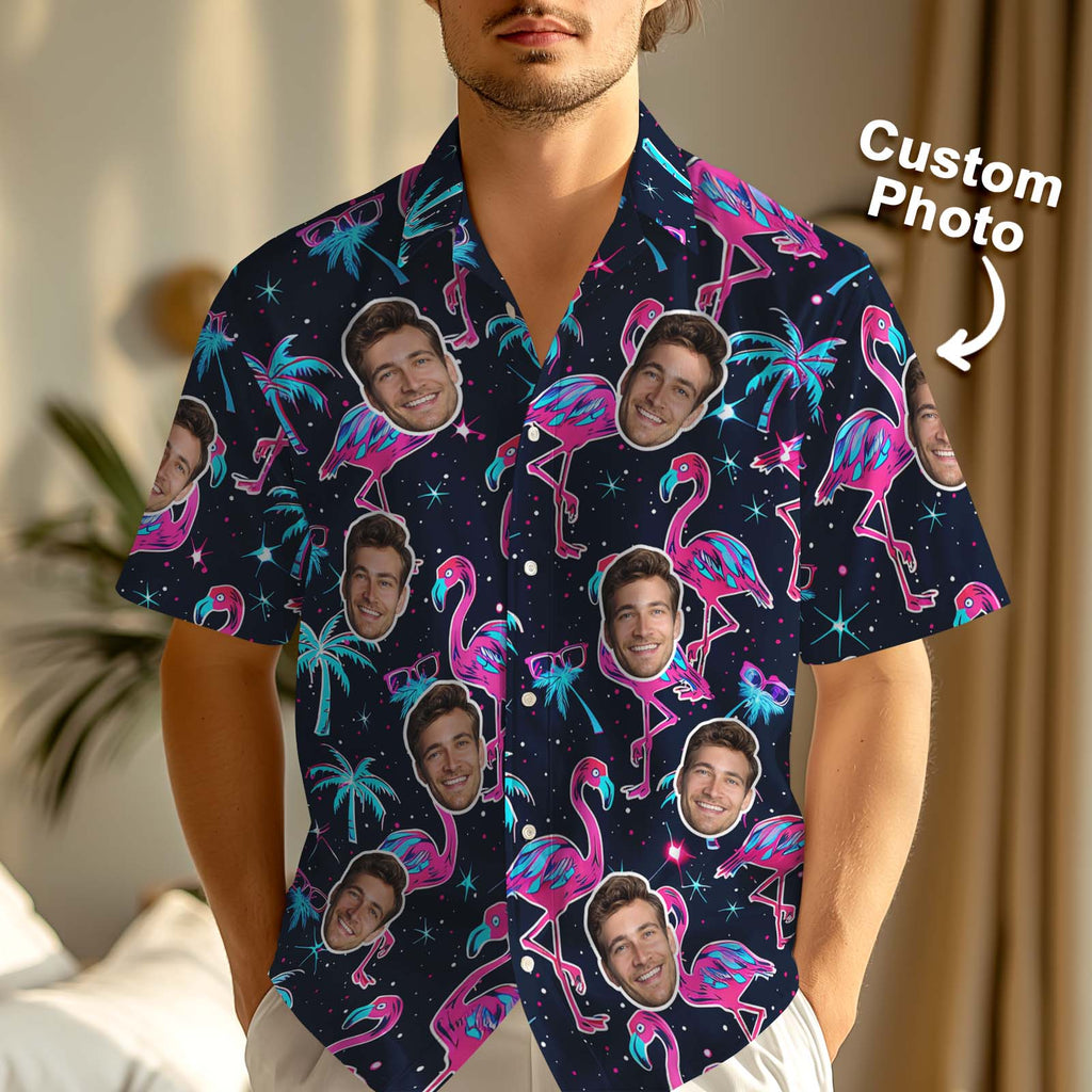 Custom Face Hawaiian Personalized Summer for Him - Adult & Kids T-Shirts, Sweatshirts & Hoodies apparel design preview 1
