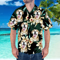 Custom Face Hawaiian Leaves Flowers Pattern for - Adult & Kids T-Shirts, Sweatshirts & Hoodies apparel design preview 1