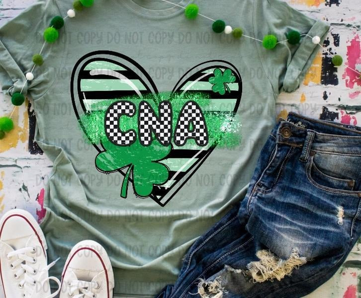CNA Clover Heart DTF Transfers THIS IS NOT - Adult & Kids T-Shirts, Sweatshirts & Hoodies apparel design preview 1