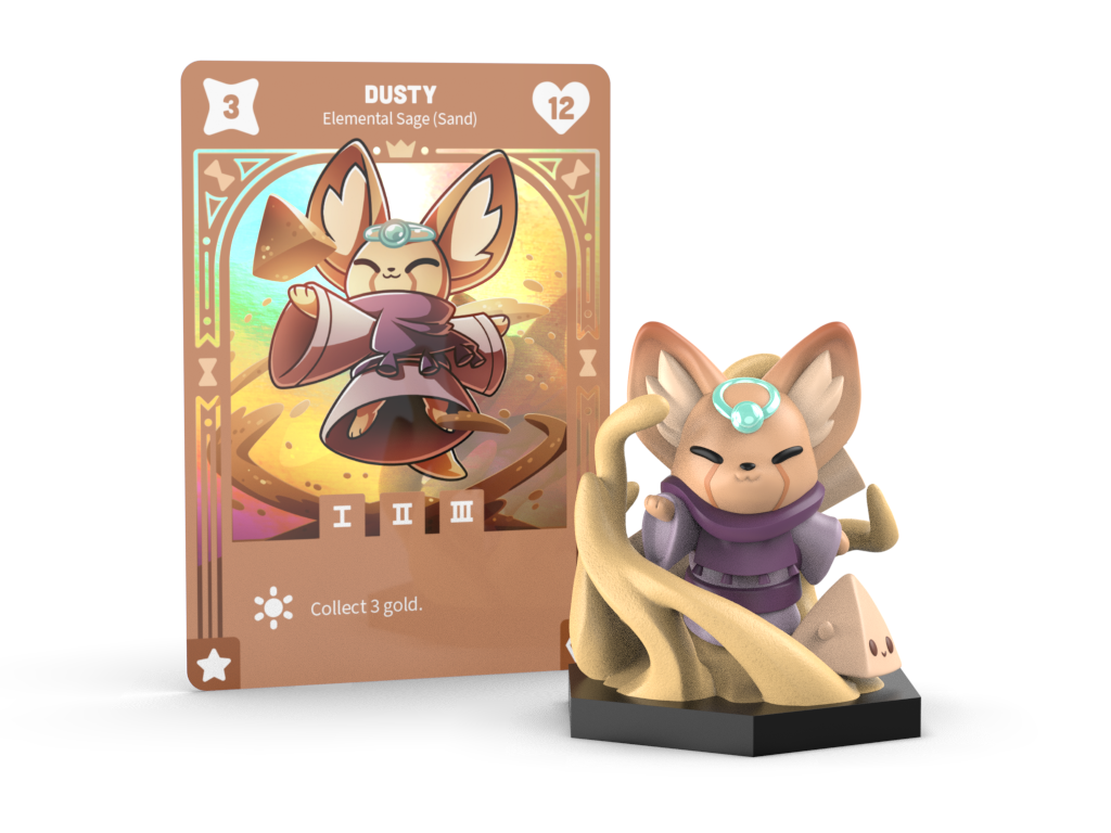Command of Nature: Dusty the Sand Sage Vinyl Figure - Adult & Kids T-Shirts, Sweatshirts & Hoodies apparel design preview 1