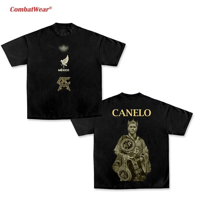 COMBATWEAR Canelo Alvarez Heavy Cotton Boxing Fight - Adult & Kids T-Shirts, Sweatshirts & Hoodies apparel design preview 1