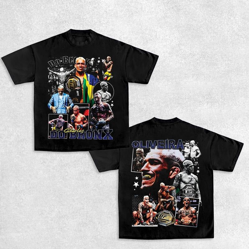 COMBATWEAR Charles Oliveira Do Bronx Heavy Cotton UFC - Adult & Kids T-Shirts, Sweatshirts & Hoodies apparel design preview 1