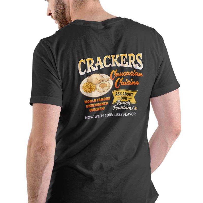CRACKERS CAUCASIAN CUISINE Cotton Funny - Adult & Kids T-Shirts, Sweatshirts & Hoodies apparel design preview 1