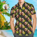 Custom Hawaiian Black Flower Aloha Beach For Men - Adult & Kids T-Shirts, Sweatshirts & Hoodies apparel design preview 1