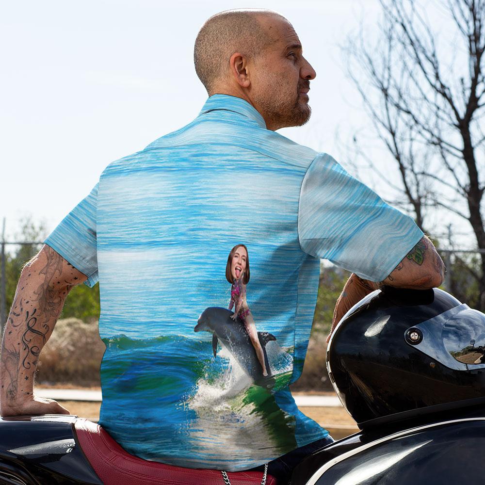 Custom Hawaiian Sea Dolphin Aloha Beach For Men - Adult & Kids T-Shirts, Sweatshirts & Hoodies apparel design preview 1