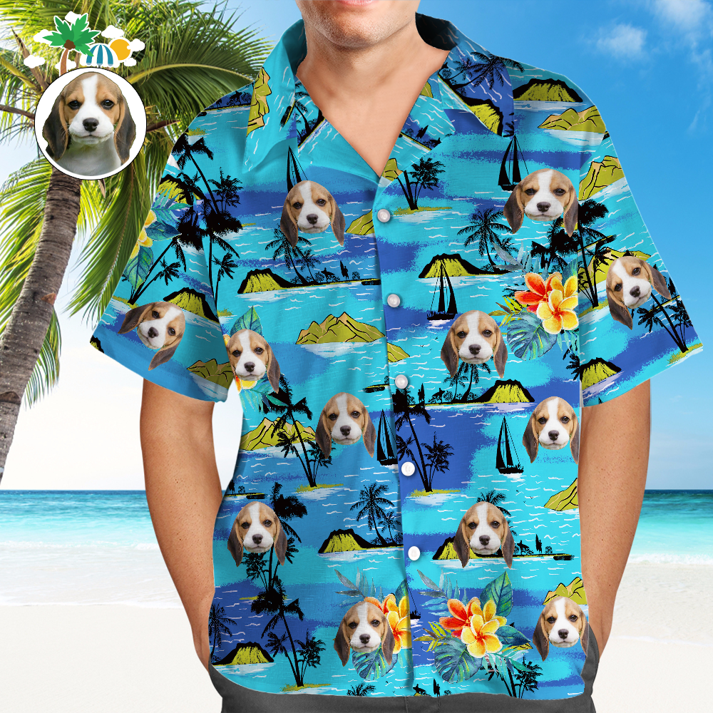 Custom Hawaiian Pet Tropical Men's For Lovers - Adult & Kids T-Shirts, Sweatshirts & Hoodies apparel design preview 1