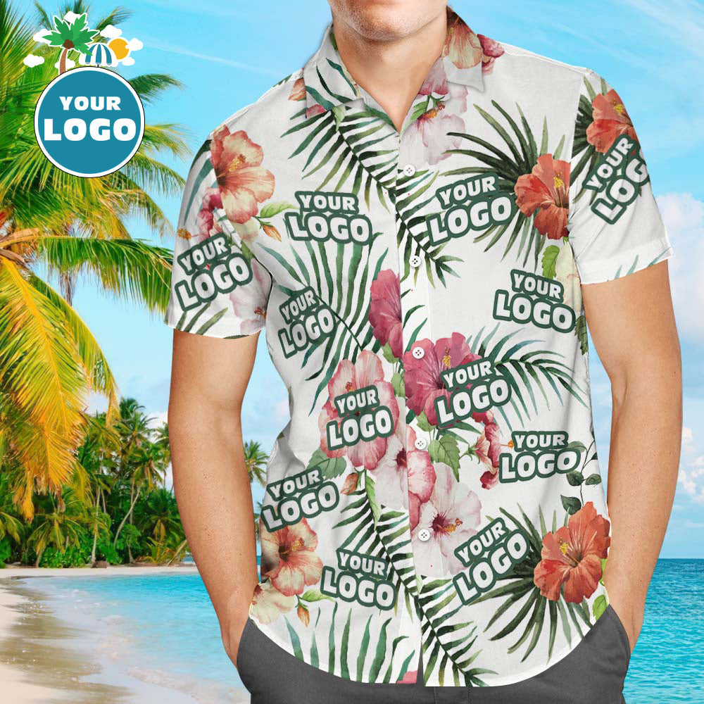 Custom Logo Hawaiian Summer Flowers Personalized - Adult & Kids T-Shirts, Sweatshirts & Hoodies apparel design preview 1