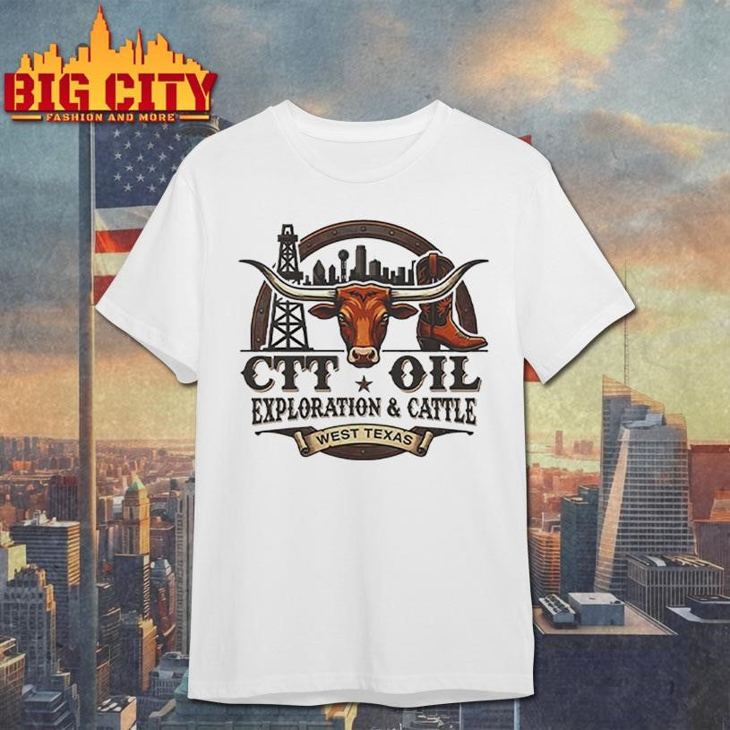 CTT Oil Exploration &amp; Cattle West Texas Landman - Adult & Kids T-Shirts, Sweatshirts & Hoodies apparel design preview 1