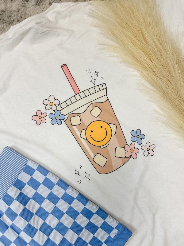 Caffeinated Happy Top - Adult & Kids T-Shirts, Sweatshirts & Hoodies apparel design preview 1